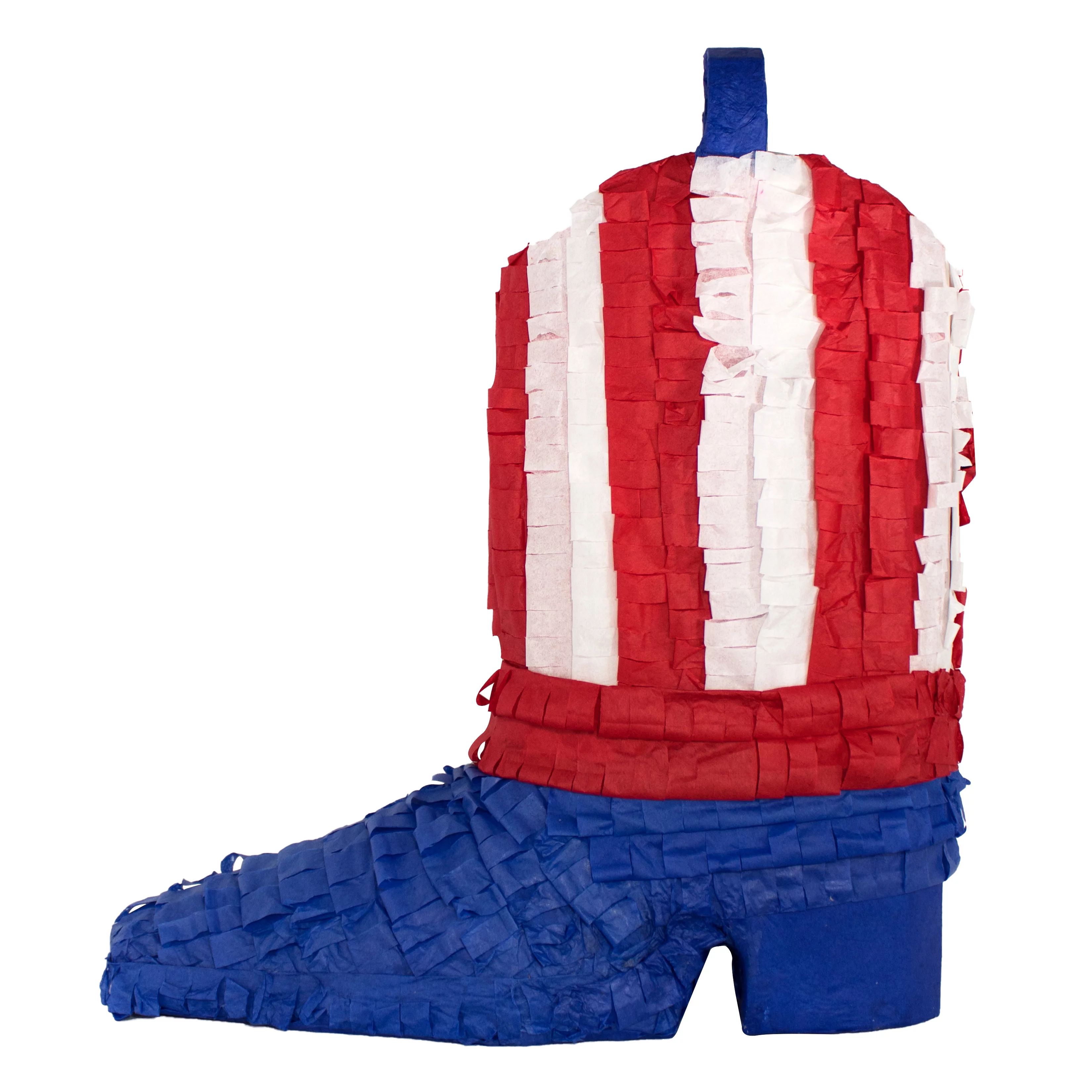 American Flag Patriotic Boot Pinata 15in x 15in | Walmart (US)