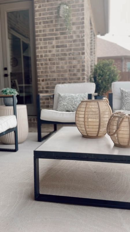 Patio decor, patio furniture, at home outdoor finds, outdoor throw pillows, outdoor rug, patio season 

#LTKhome #LTKSeasonal