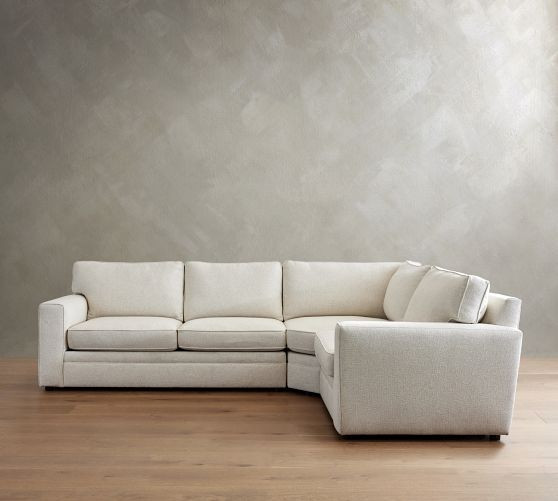 Pearce Square Arm 3-Piece Wedge Sectional (118"–127") | Pottery Barn (US)
