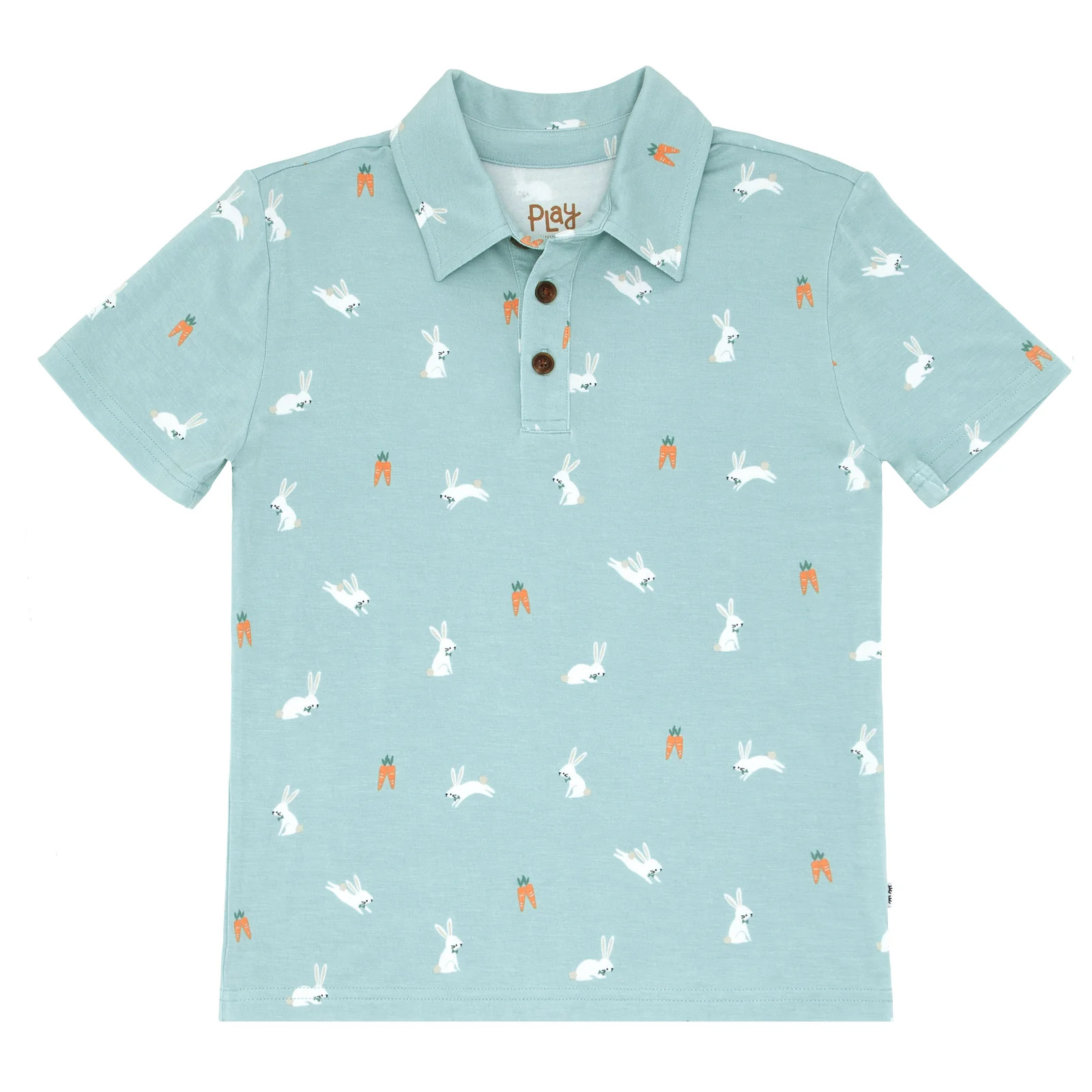 Bunny Hops Polo Shirt | Little Sleepies
