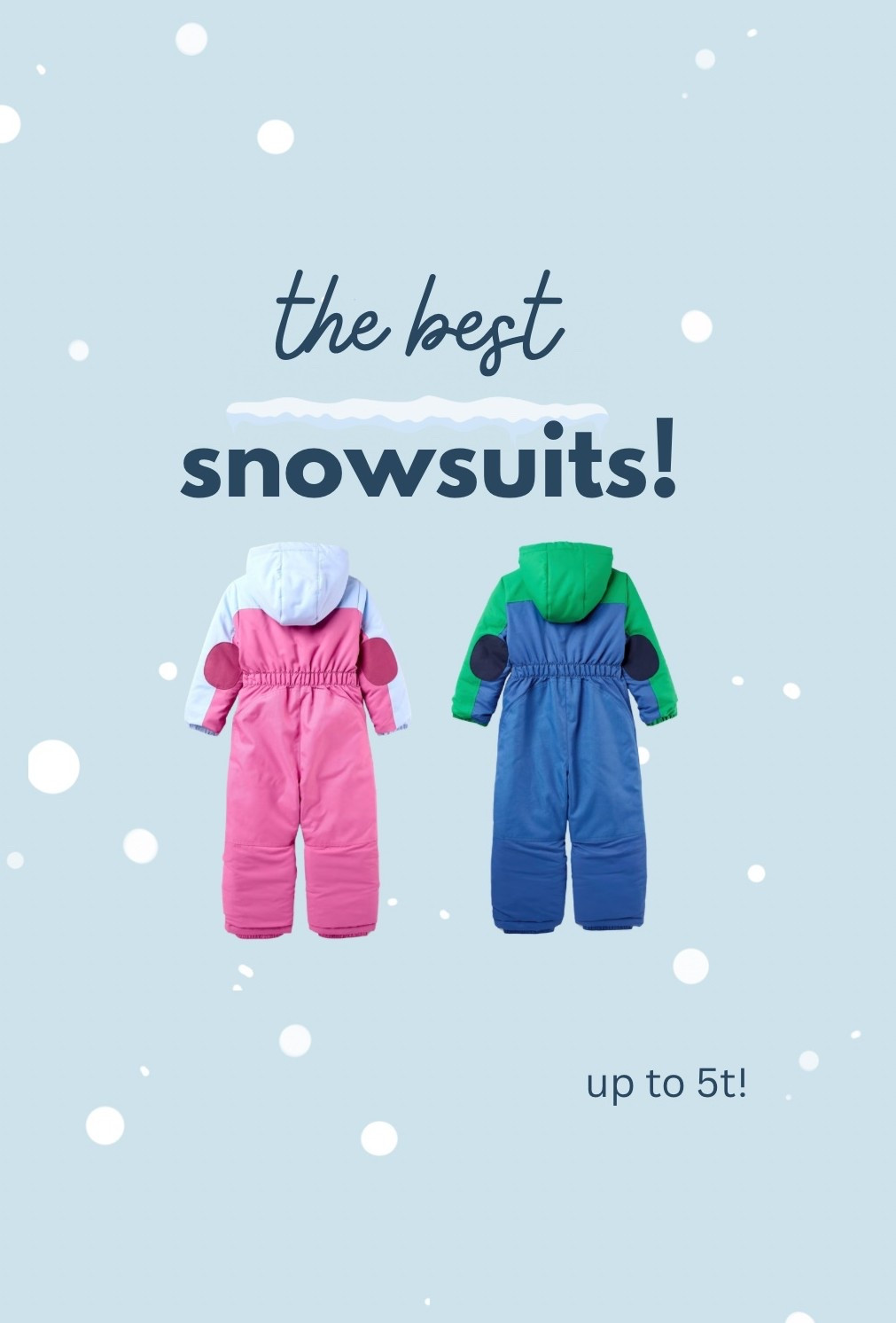 Full snowsuits $45 for toddlers! These are the best! I’m so sad my girls have grown out of these sizes! #snowsuit #kidsfinds #target #targetfinds

#LTKmomlife #LTKKids #LTKSaleAlert