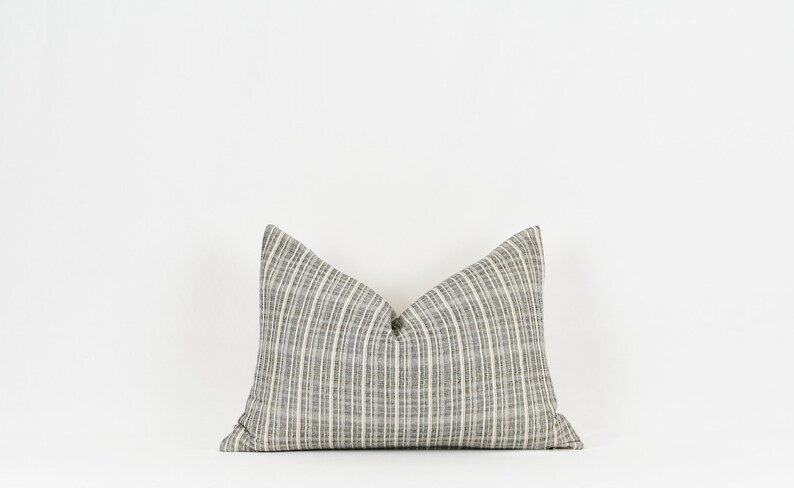 Brigus- Gray and Blue Plaid Pillow Cover | Etsy (US)