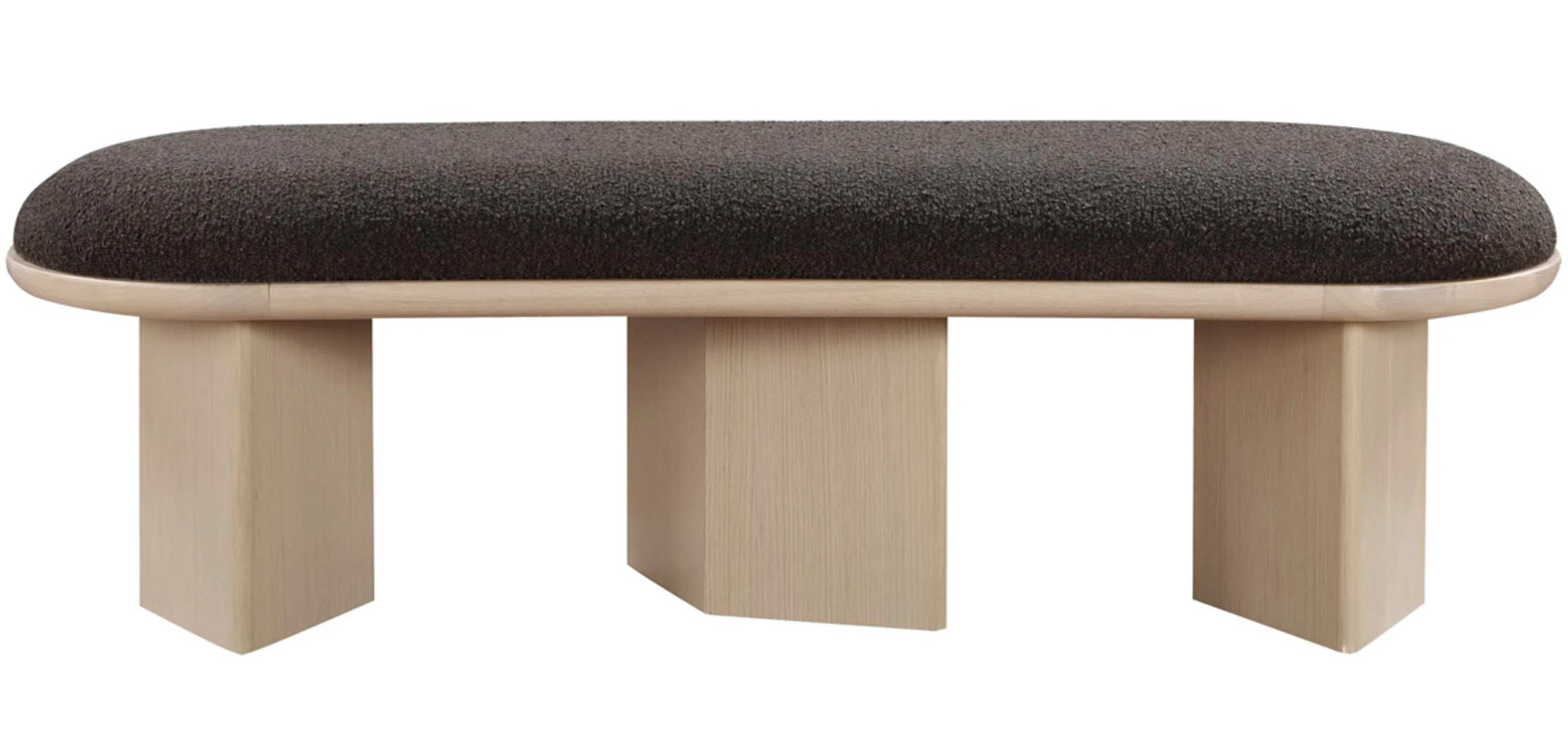 Botakoz Boucle Fabric Upholstered Bench | Wayfair North America