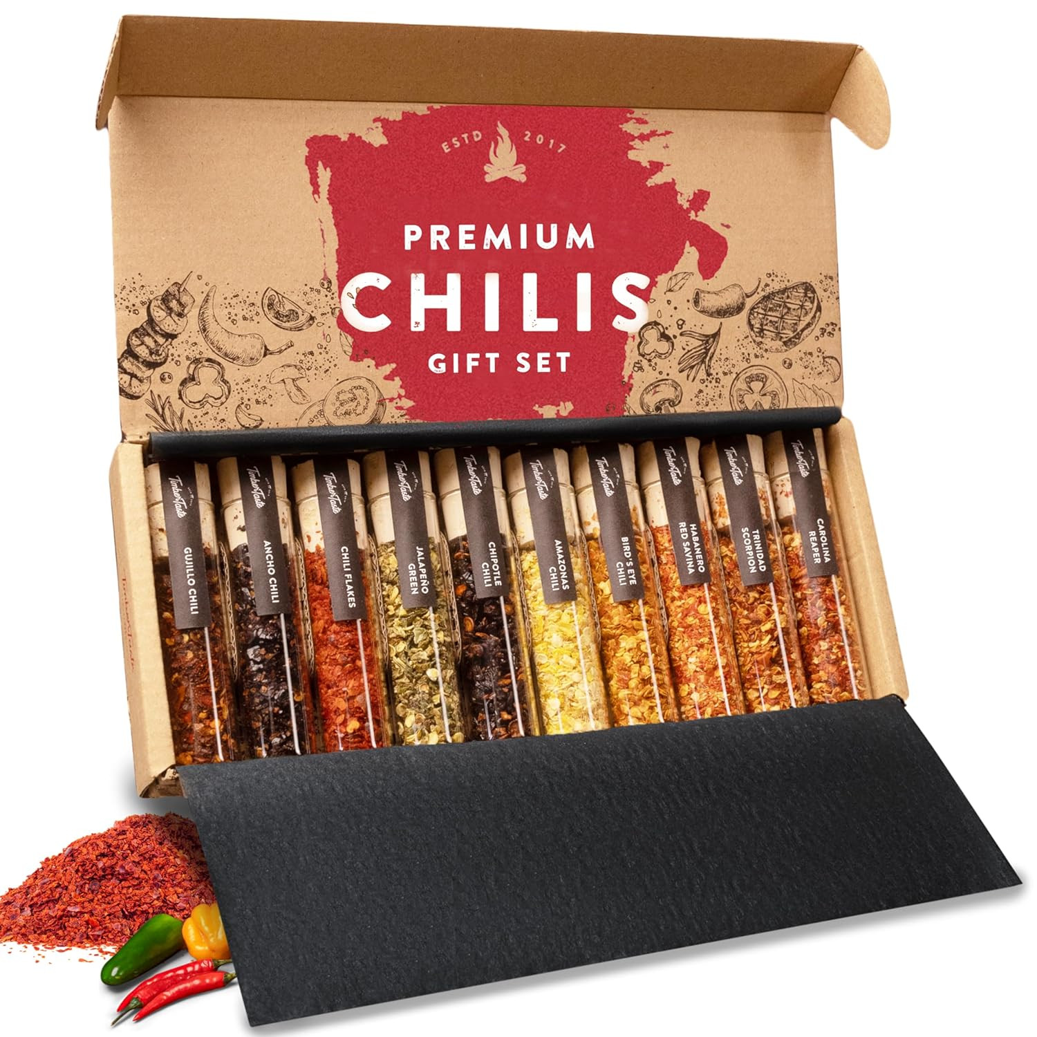 TIMBER TASTE® Spicy Chili Spice Gift Set for Men & Women [UP TO 1,200,000 SCOVILLE] | Womens & M... | Amazon (US)