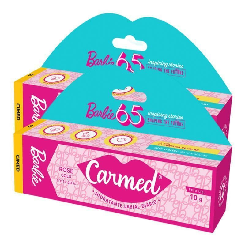 KIT 2 Carmed Barbie Rose Gold Cimed 10g | Beleza Na Web (BR)