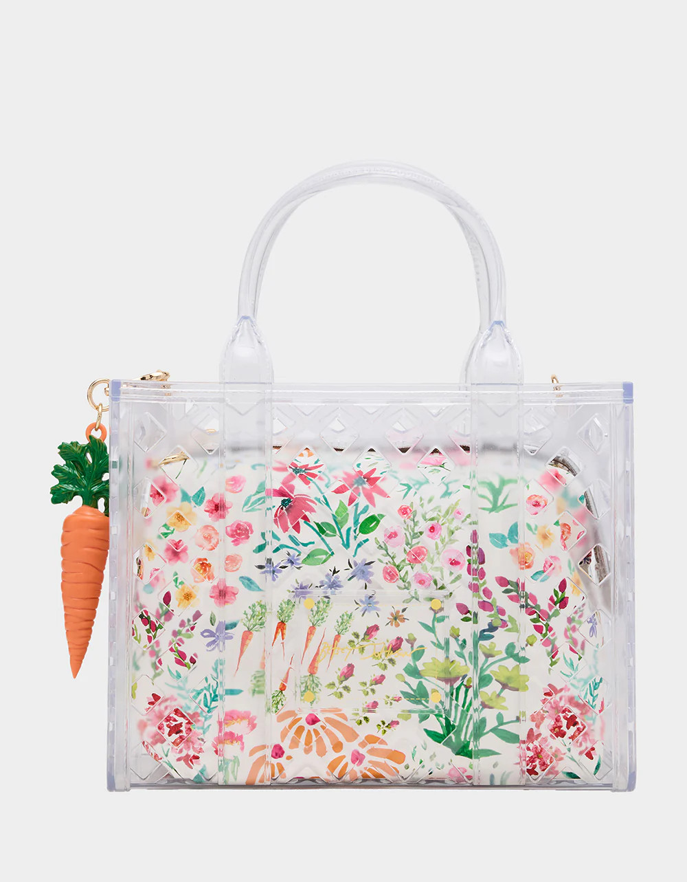 JAMMIN CLEAR SATCHEL Women's Tote Crossbody Handbag | Betsey Johnson