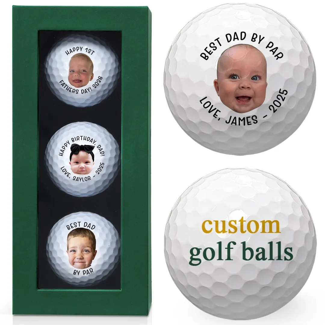 Custom Family Picture Golf Balls, Personalized Dad Gift, Funny Golf Gifts, Custom Photo Golf Ball... | Etsy (US)