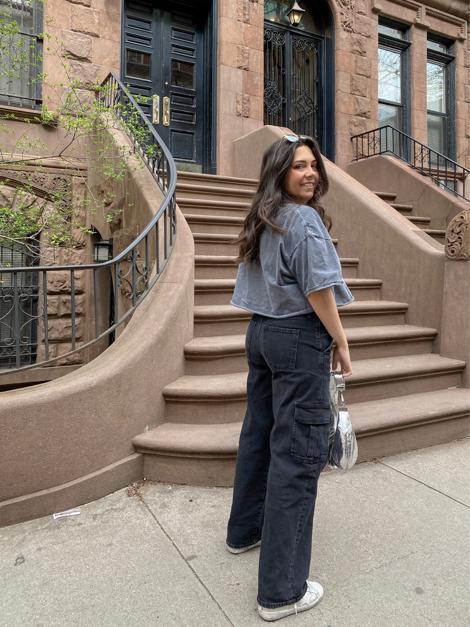 Casual spring outfit with a graphic tee and cargo pants! 

#LTKSeasonal #LTKFind #LTKunder100