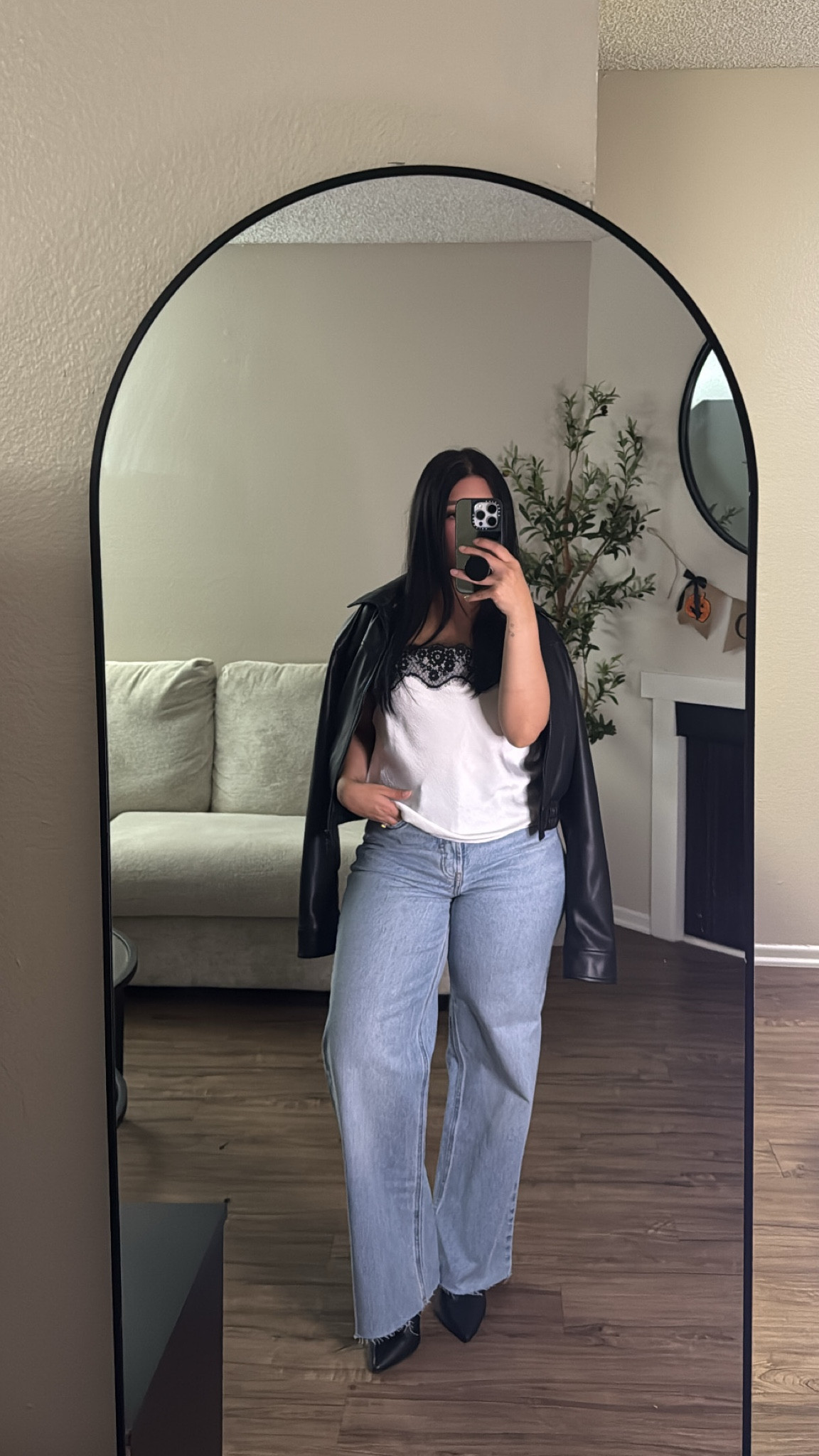 wearing small in top and size 2 in jeans 🤍 

#LTKPetite #LTKFindsUnder50 #LTKStyleTip