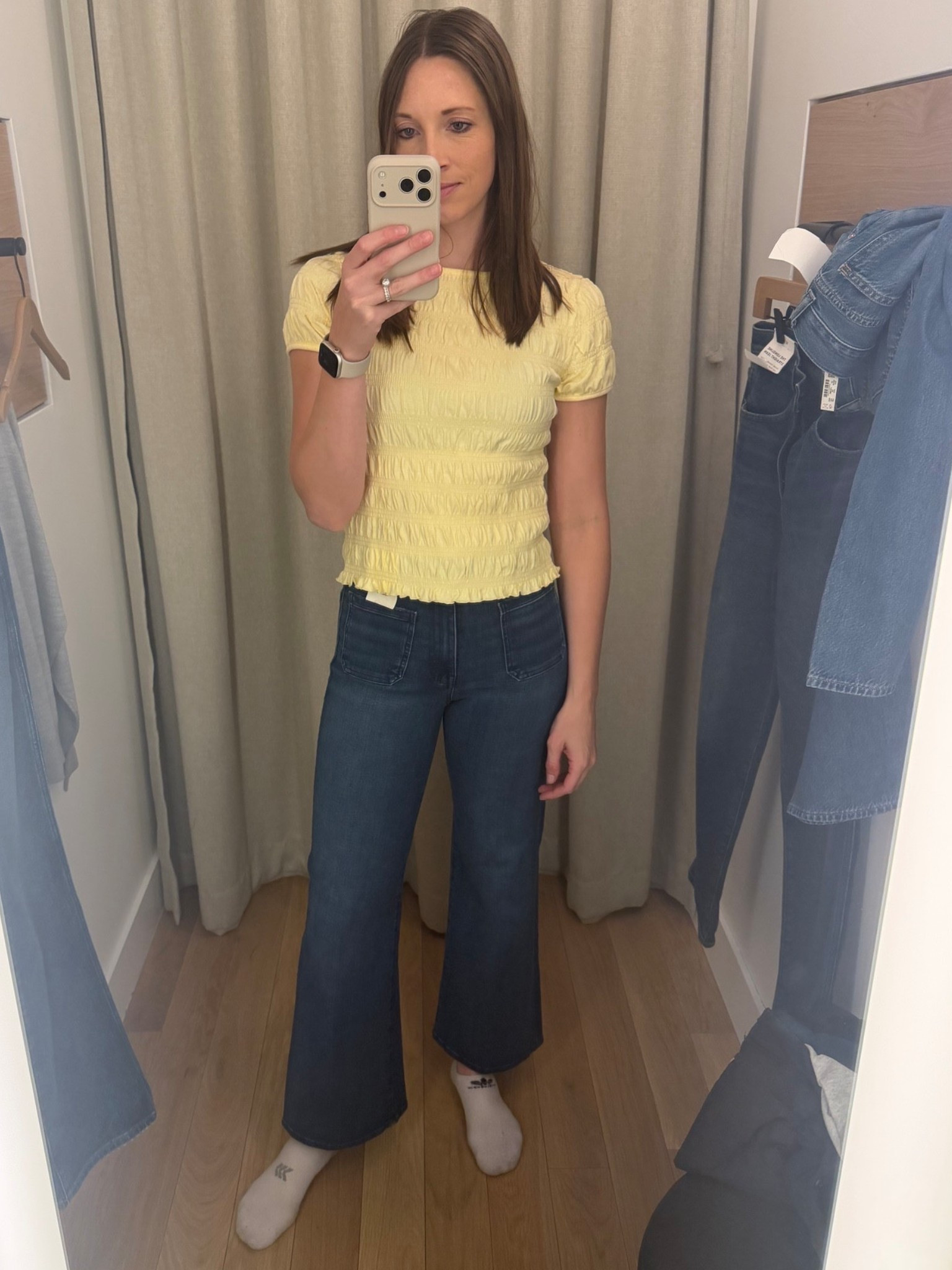 Madewell try on! Love the butter yellow top and the jeans are SO soft!

#LTKxMadewell #LTKootd #LTKmomlife