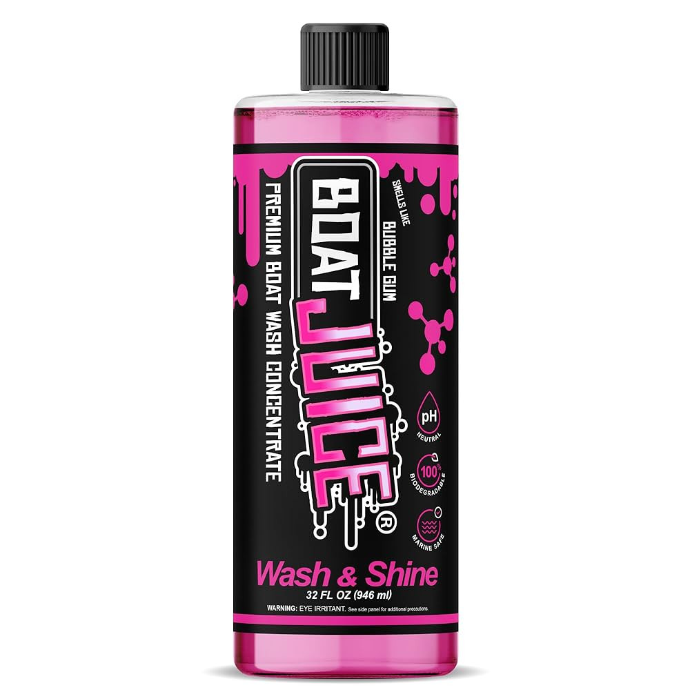 Boat Juice Boat Wash & Shine | pH Neutral Boat Wash & Wax Soap for Fiberglass, Hull, Deck, and Vi... | Amazon (US)