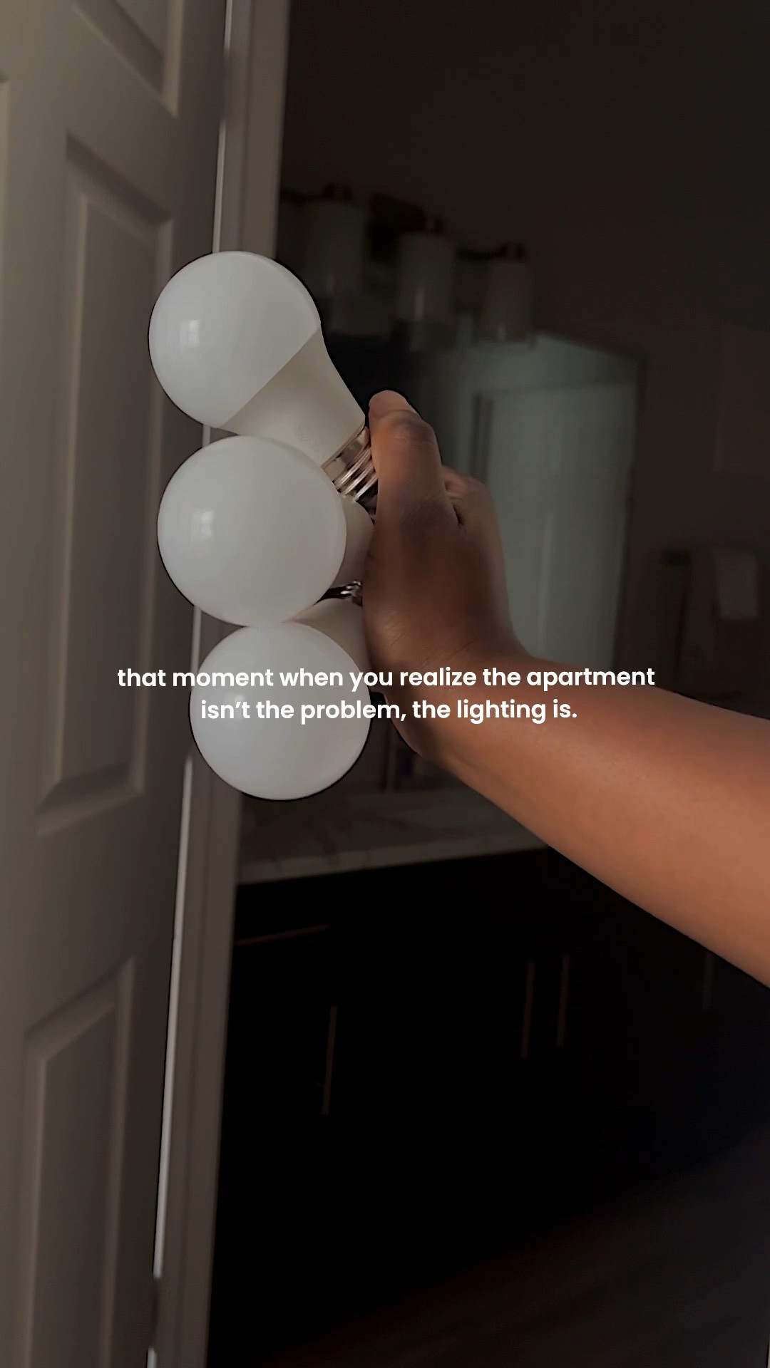 Never realized how much that yellow bathroom light was messing up the vibe 😩 Most apartments come with those warm-toned bulbs that just make everything look dull especially in the mirror!

I swapped mine for this daylight LED bulb and the difference is wild. Brighter, clearer, and way better for everyday life and mirror pics.
Linked the exact bulbs I used + a few other affordable home upgrades that give that soft life glow-up 

#LTKStyleTip #LTKHome #LTKSaleAlert