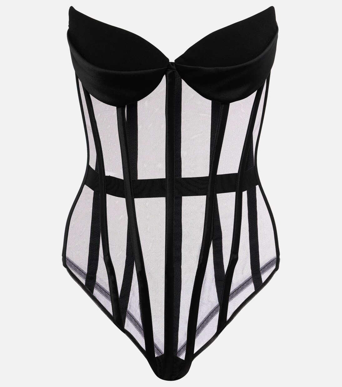 Cat Eye corset tulle bodysuit | Mytheresa (US/CA)