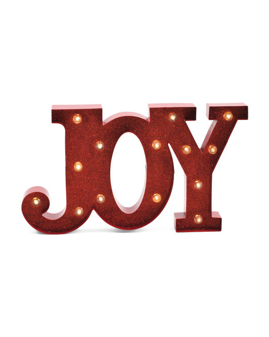 Metal Led Joy Sign | Marshalls