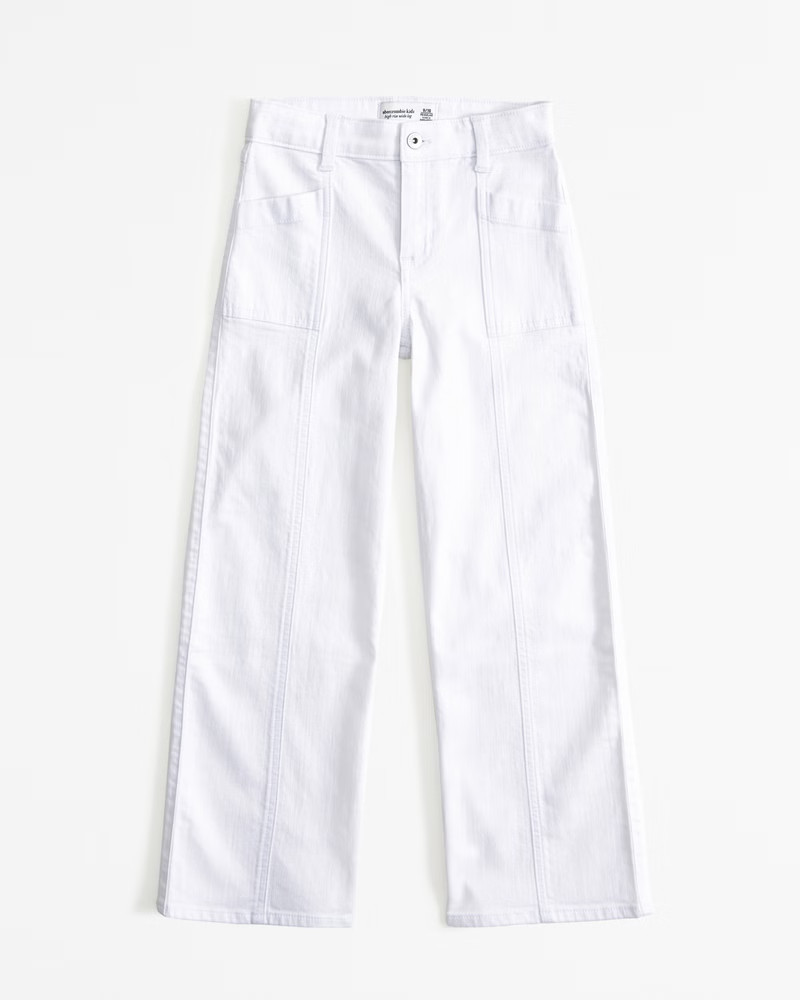 high rise wide leg jeans | Abercrombie & Fitch (US)