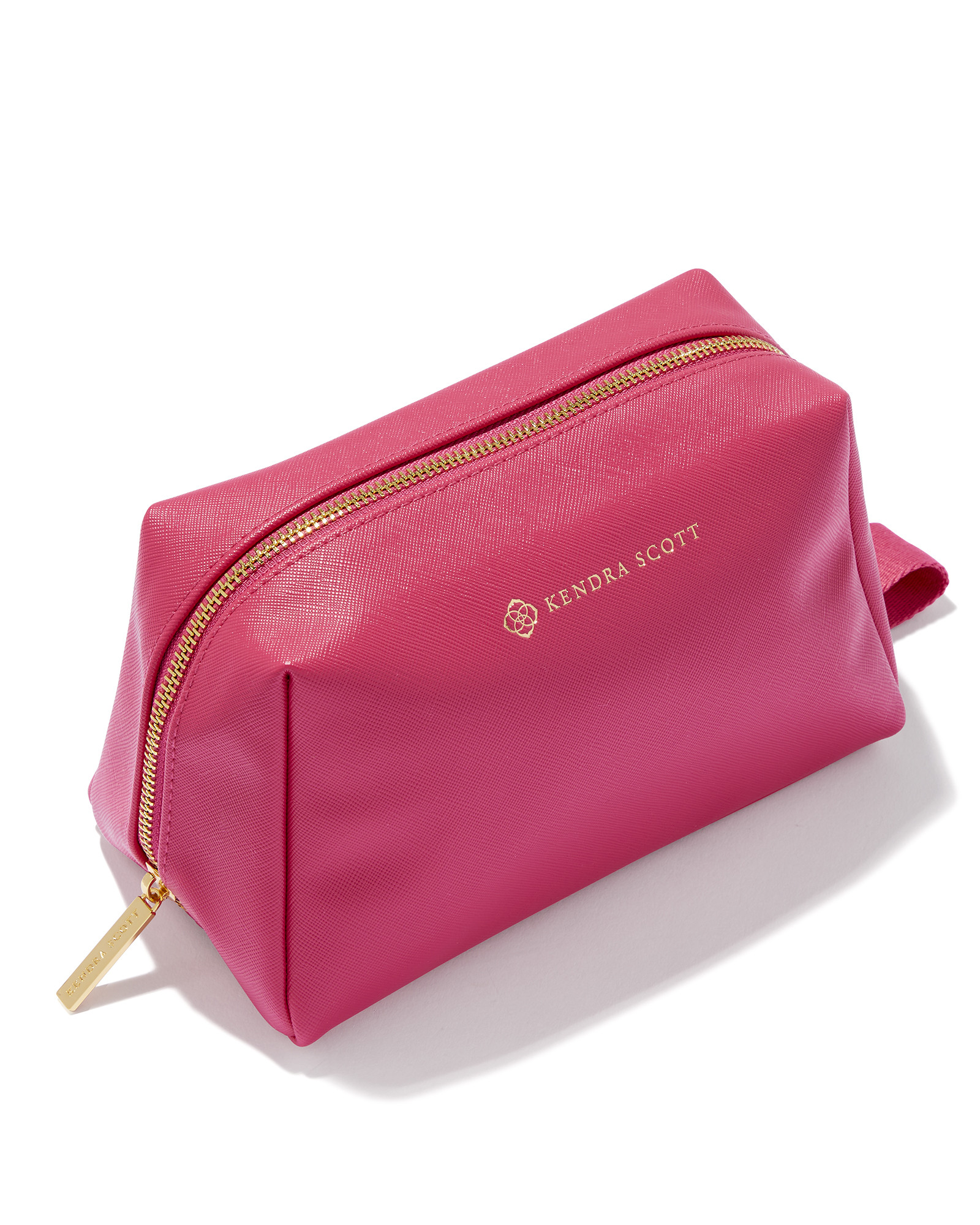 Large Cosmetic Zip Case in Hot Pink | Kendra Scott