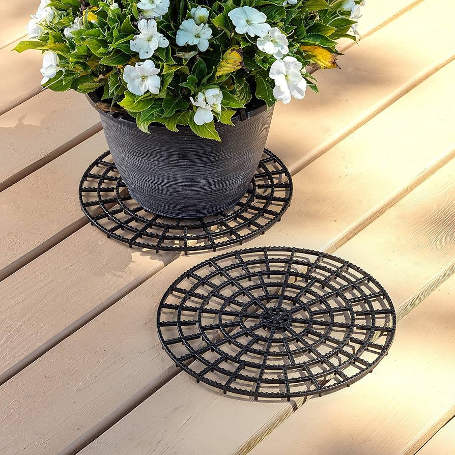 Patio & Deck Floor Protector (Set of 2) | 12 in Perfect Trivet | Plant Base | Outdoor Plant Stand | Amazon (US)