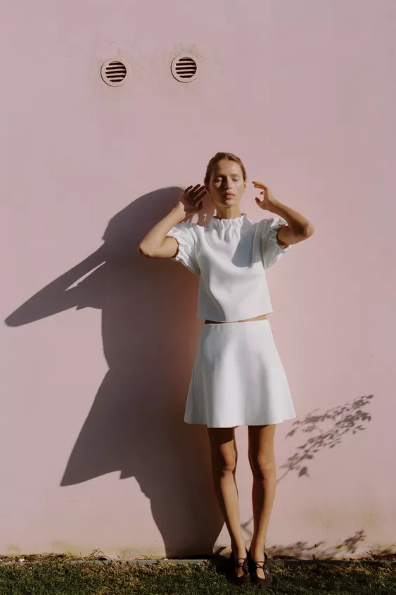 TOP EN MAILLE À FRONCES | Zara FR