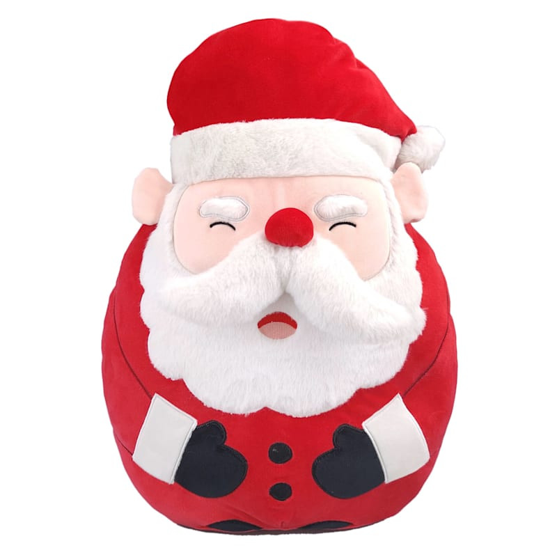 Happy Santa Squishy Throw Pillow | At Home