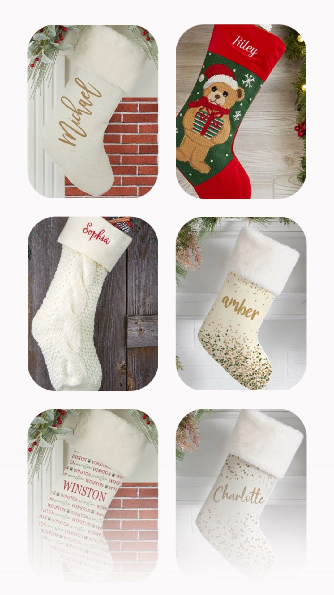 The cutest personalized Christmas stockings! 

#LTKSeasonal #LTKHoliday #LTKGiftGuide