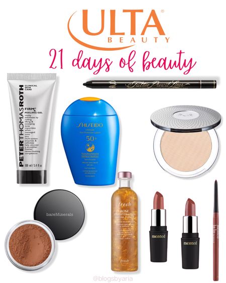 Ulta 21 days of beauty daily half off deals!! 

#LTKbeauty #LTKsalealert #LTKFind