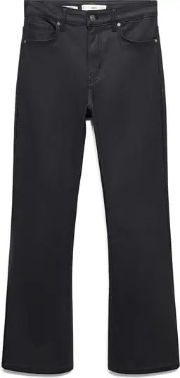 Coated Crop Flare Jeans | Nordstrom