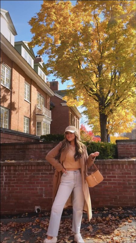 Fall outfit fall style
Casual outfit inspo
Everyday outfit idea

Yankees hat
Brown coat tan coat
Tan sweater
Light wash jeans 
White sneakers

#LTKunder50 #LTKunder100 #LTKSeasonal