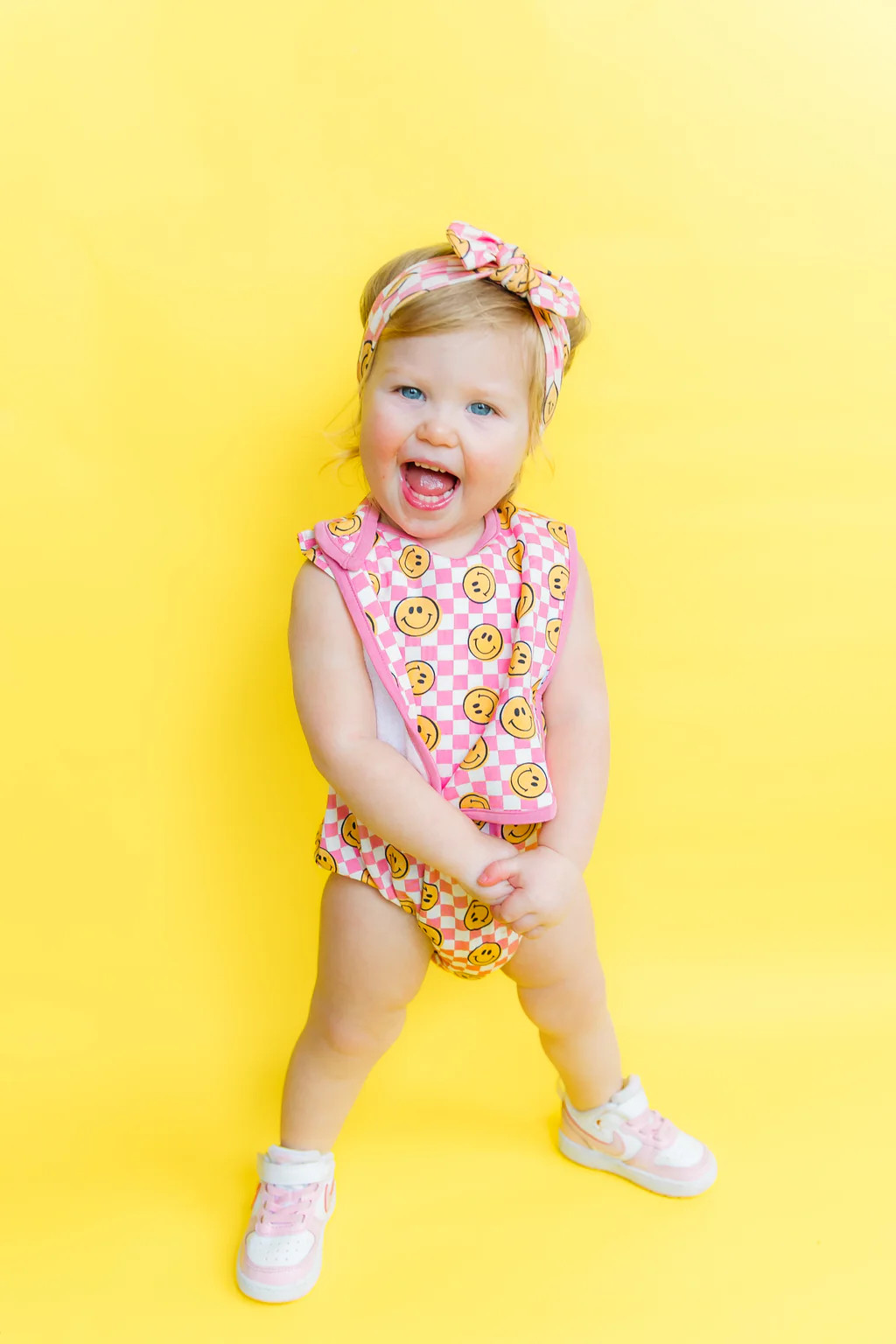 BLUSHIN' CHECKERS DREAM BABY BIB | Dream Big Little Co.