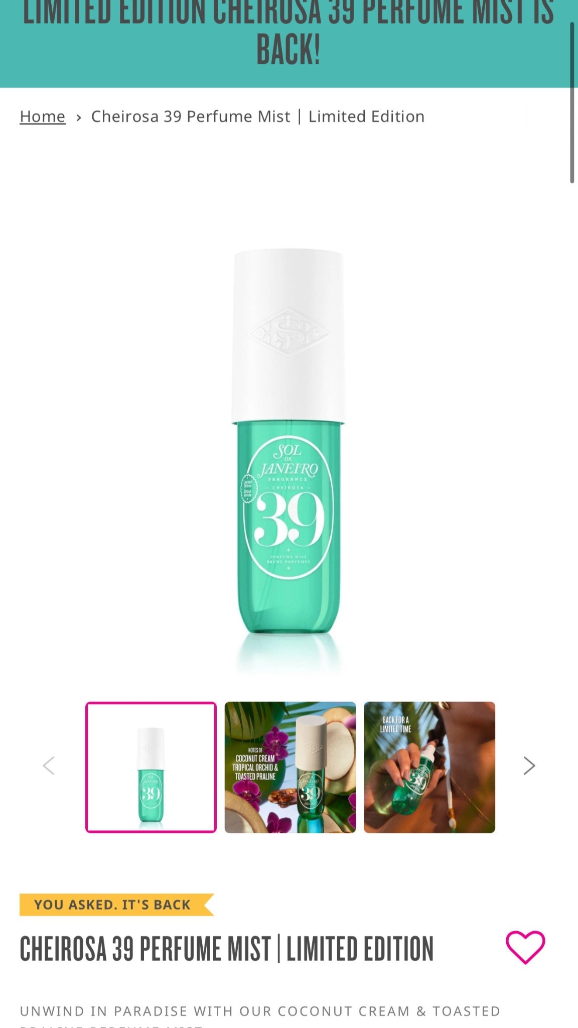 itssss back 👀

#LTKBeauty #LTKSummerEdit #LTKFindsUnder50