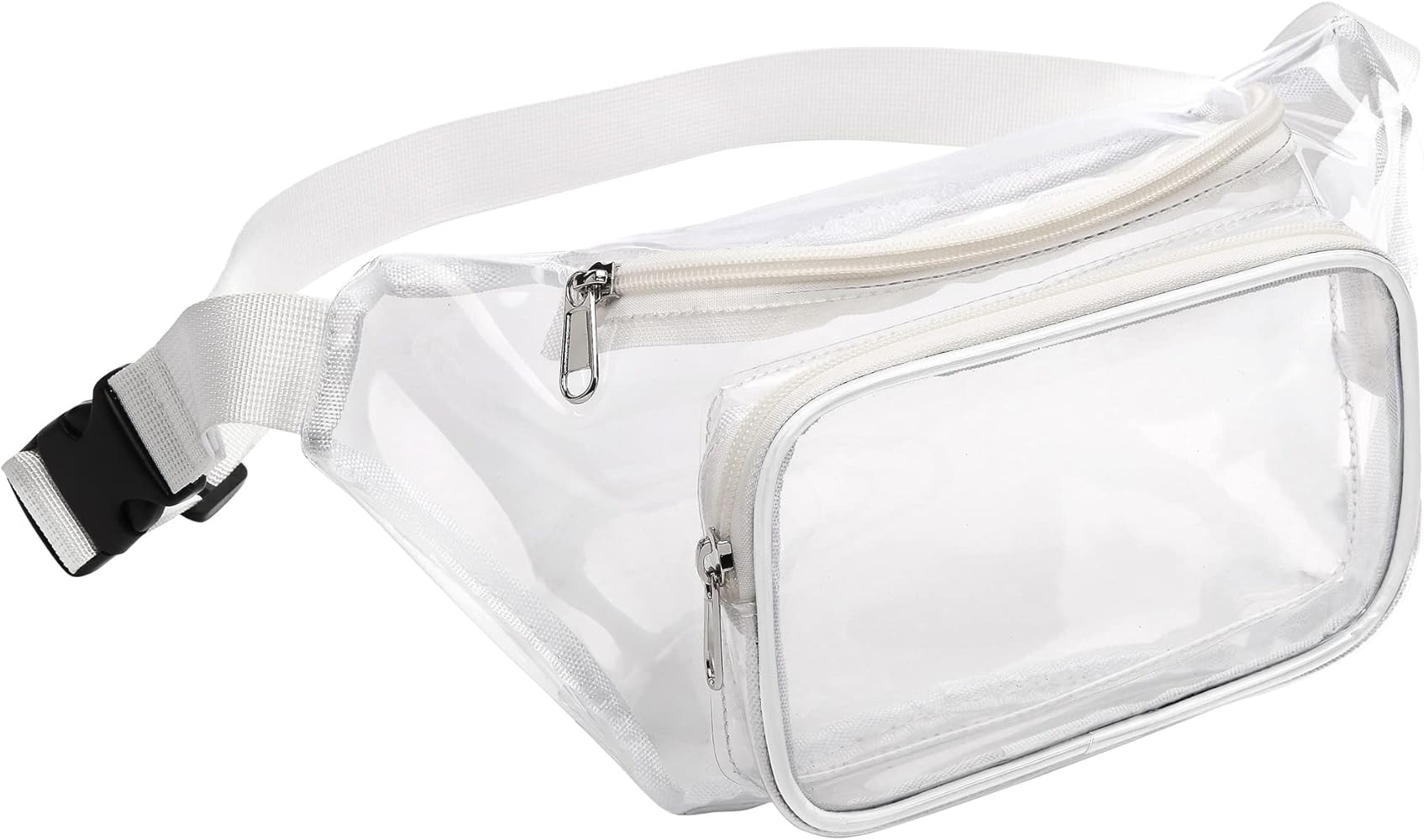 Fanny Pack, Veckle Clear Fanny Pack Waterproof Cute Waist Bag Stadium Approved Clear Purse Transpare | Amazon (US)