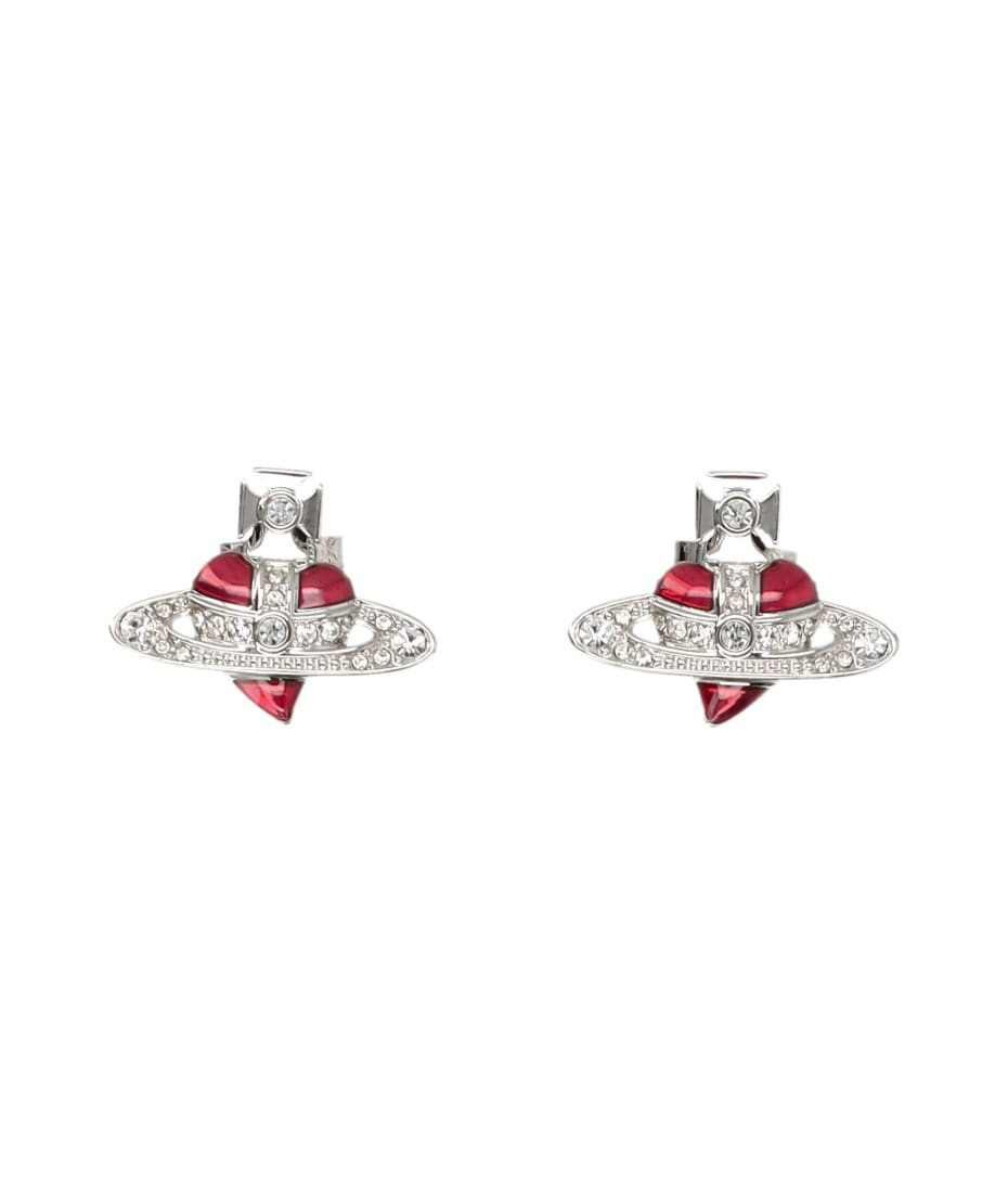 New Diamante Heart Earrings | Italist.com US