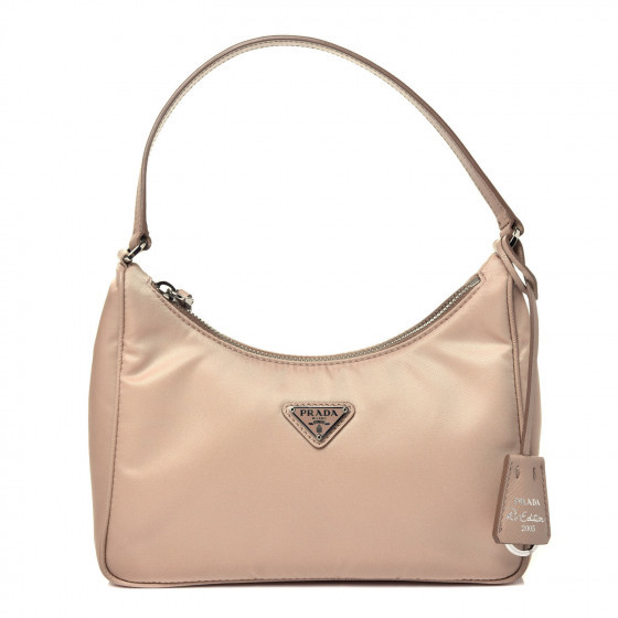 PRADA Tessuto Nylon Mini Re-Edition 2000 Bag Cammeo | Fashionphile