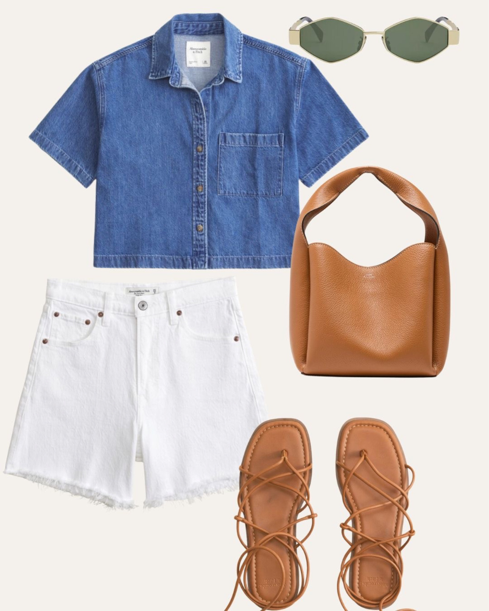 Denim look from Abercrombie! Perfect length shorts 

#LTKsalealert #LTKfindsunder100 #LTKSeasonal