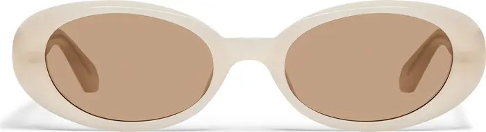 Felt Cute 52mm Gradient Small Oval Sunglasses | Nordstrom