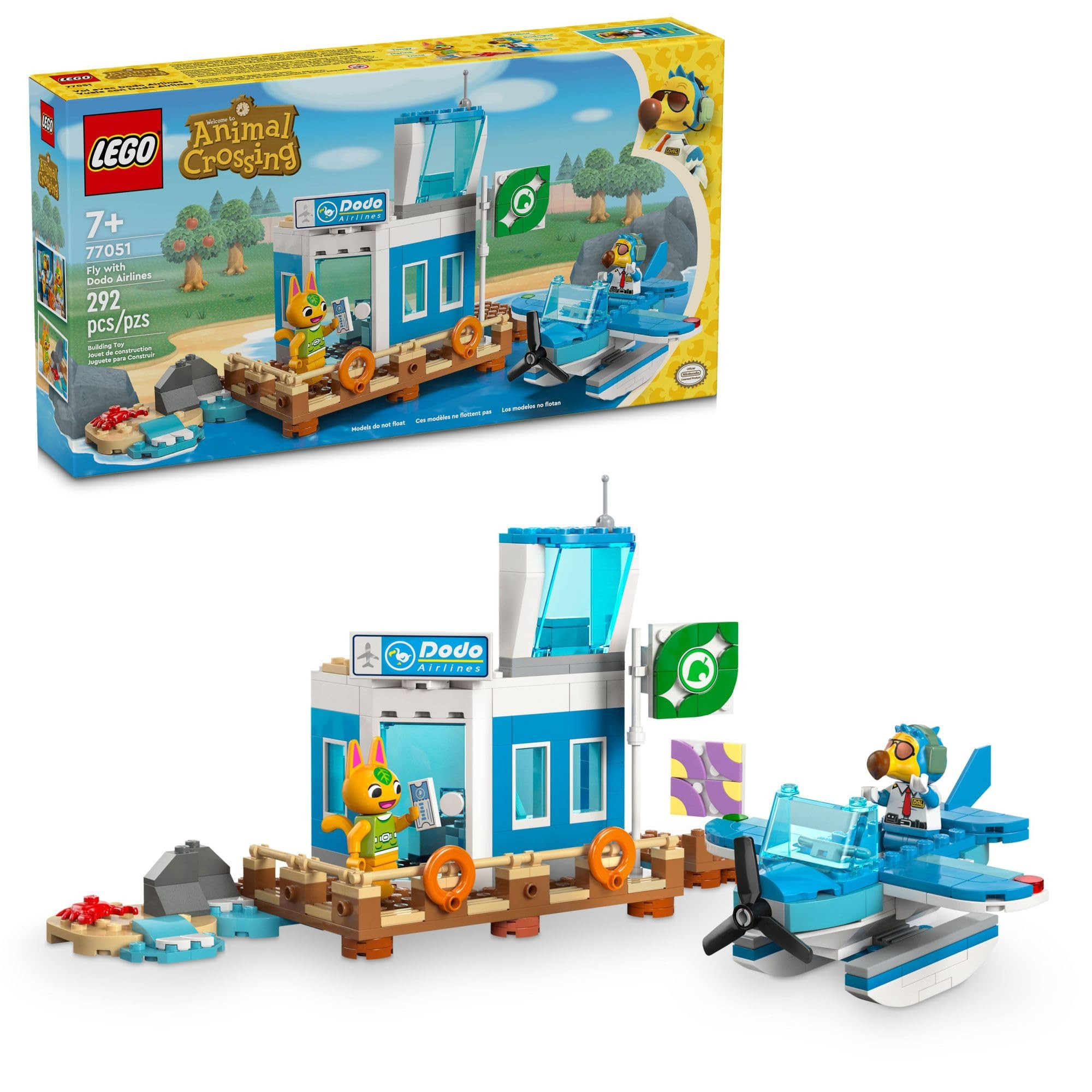 LEGO Animal Crossing Fly with Dodo Airlines Airport Playset, Kids’ Airplane Toy and Pilot Minif... | Amazon (US)