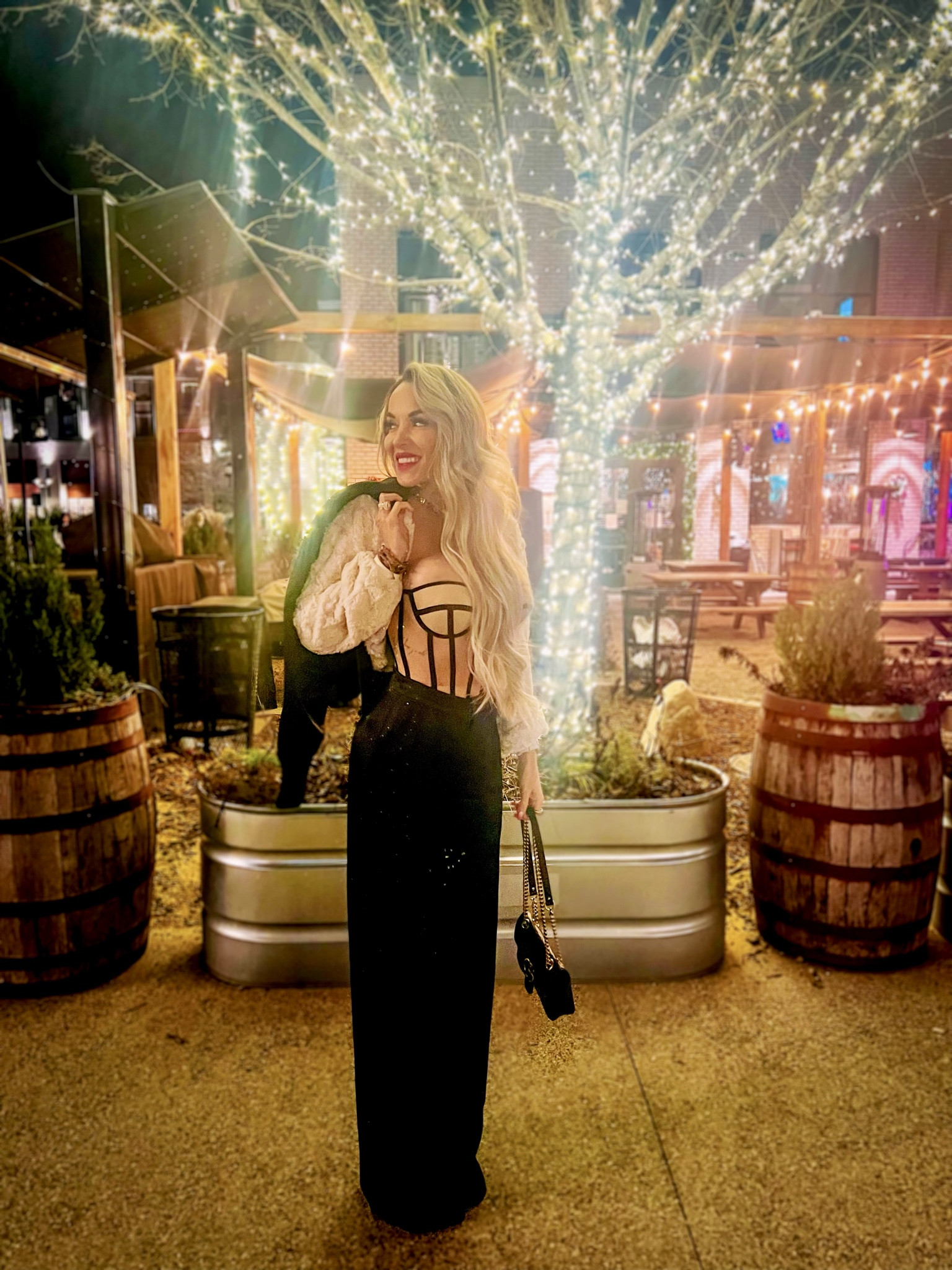 New Year, New Classy Vibes✨✨✨ Bringing all the glamour with this corset + these wide-leg pants! 

#LTKstyletip #LTKover40 #LTKparties