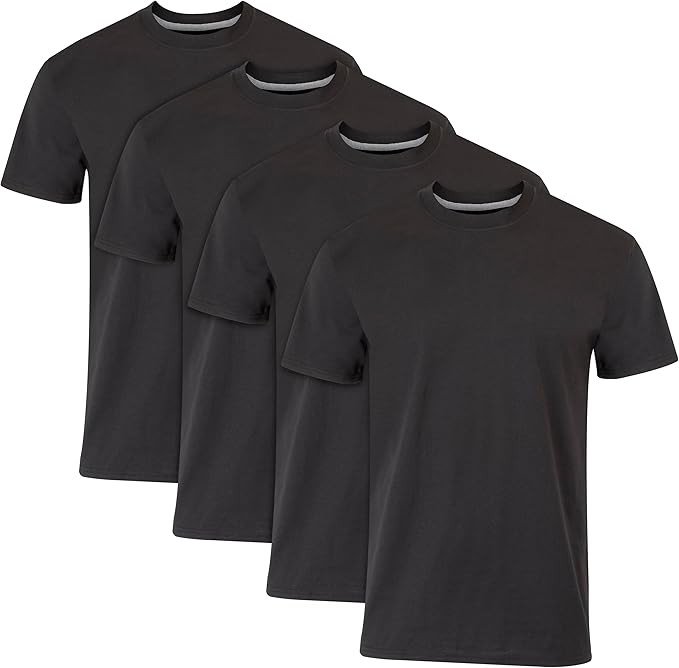 Hanes Men's Fresh Iq Slim Fit Crew Undershirt, 4-pack | Amazon (US)