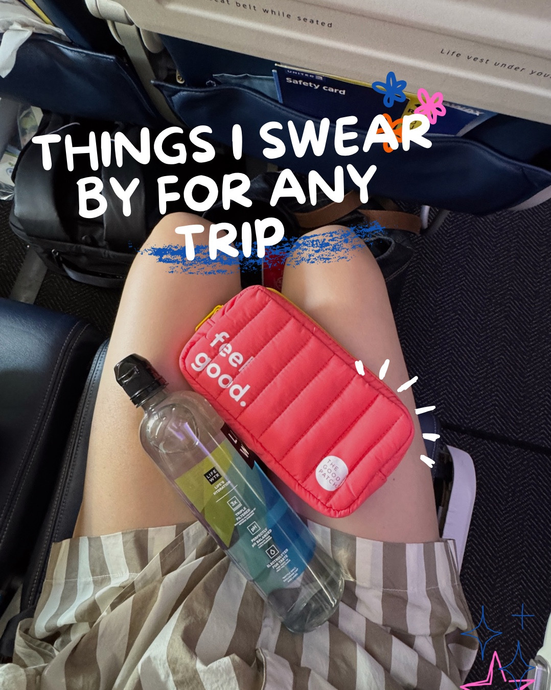 Travel must-haves I never leave home without (especially as a mom who has to pack for everyone else too) 😆✈️💺

The Good Patch B12 Awake Patch – because kids don’t care if you slept on the plane. 

The Good Patch De-Puffing Eye Patches – my magic trick for looking alive after a long travel day. 

Well People Dew Moisturizer + Bronzing Serum – two steps and I look put together, even if I got ready in the hotel bathroom. 

Left on Friday Streamline One Piece Suit – doubles as a bodysuit so I can go from pool time with the kids to dinner without changing! 

Megababe Deodorant + Chafe Stick – mom life means always running after someone, so staying fresh and comfortable is a non-negotiable. 

These little hacks keep me feeling like myself when travel gets chaotic. 

#LTKmomlife #LTKSaleAlert #LTKTravel