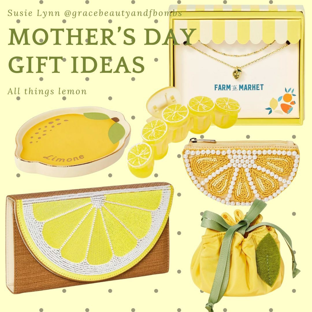 Mother’s Day Gift ideas! All things lemon 
#mothersdaygifts #lemongifts #lemonaccessories 

#LTKSeasonal #LTKGiftGuide #LTKFindsUnder50