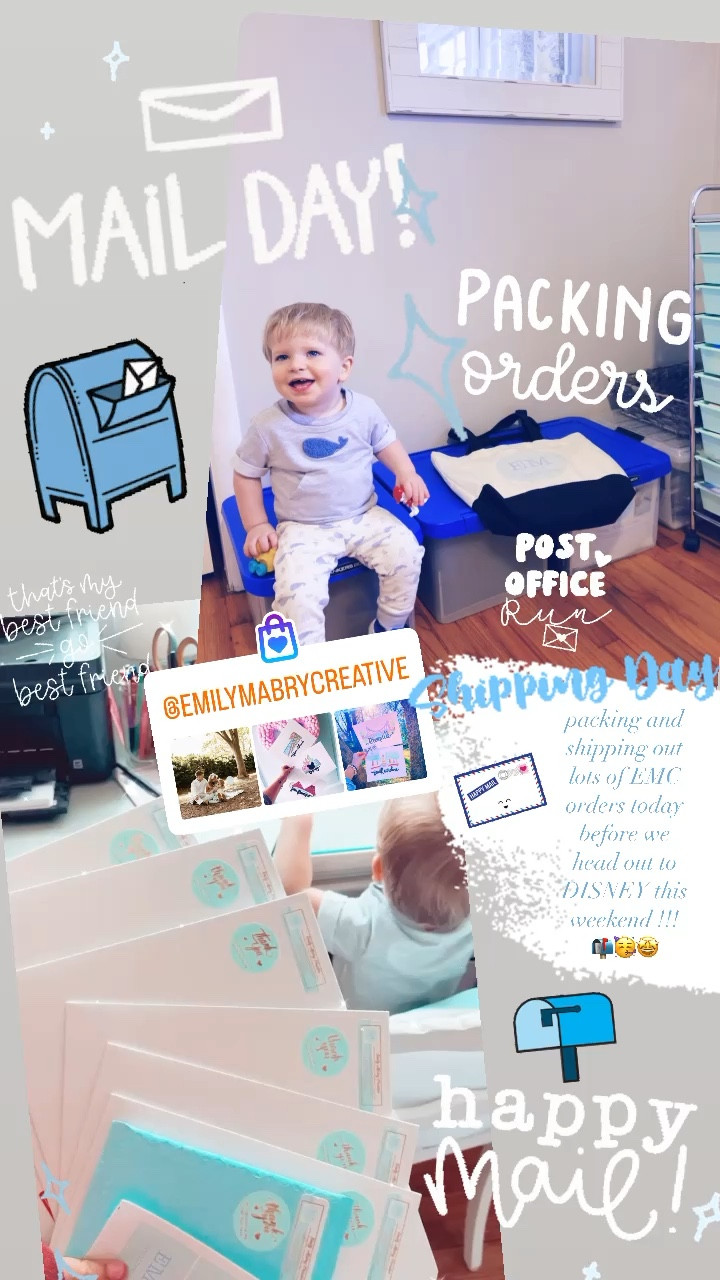 packing and shipping out lots of EMC orders today before we head out to DISNEY this weekend !!! 📬🥳🤩

#LTKbaby #LTKfamily #LTKSeasonal