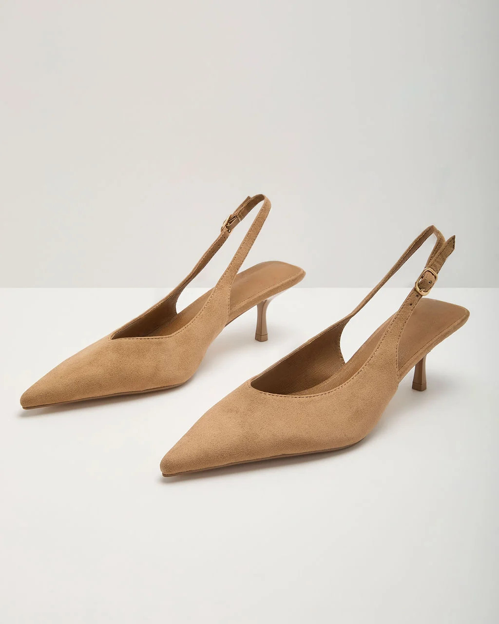 Penelope Faux Suede Slingback Heels | VICI