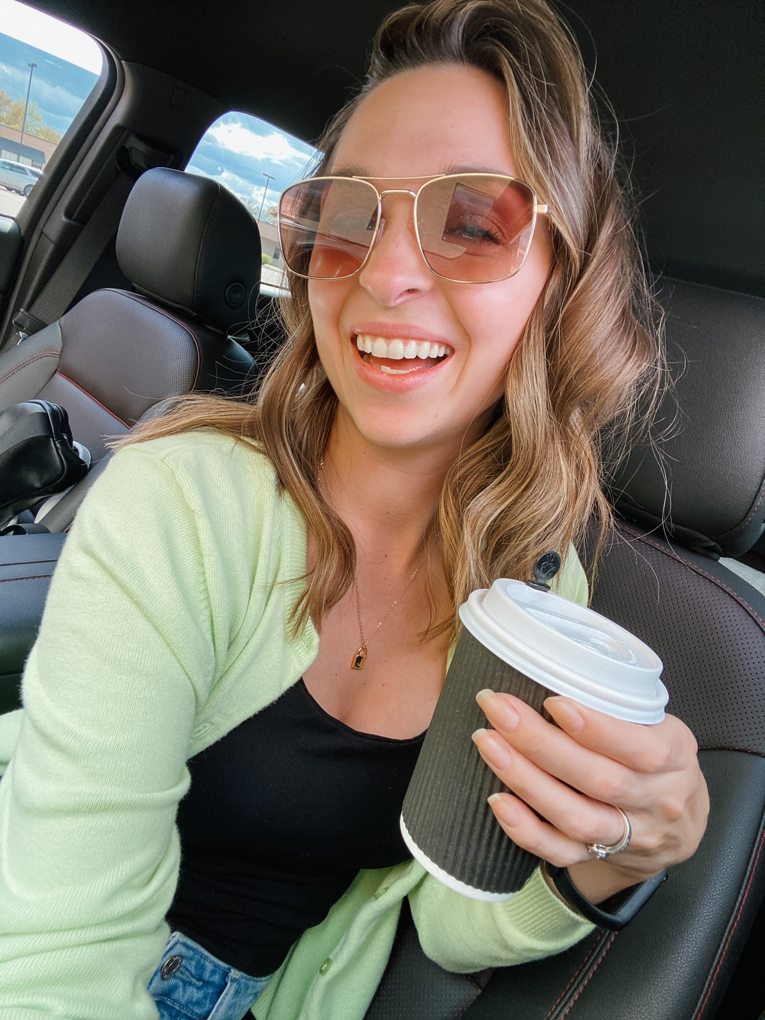 That crisp fall feeling 🍁 J. Crew Cardi for the win. 

#LTKSeasonal #LTKfamily #LTKFind