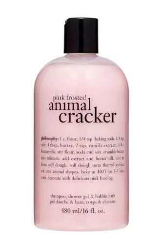 Philosophy Pink Frosted Animal Cracker Shampoo, Shower Gel & Bubble Bath, 16 Oz | Walmart (US)