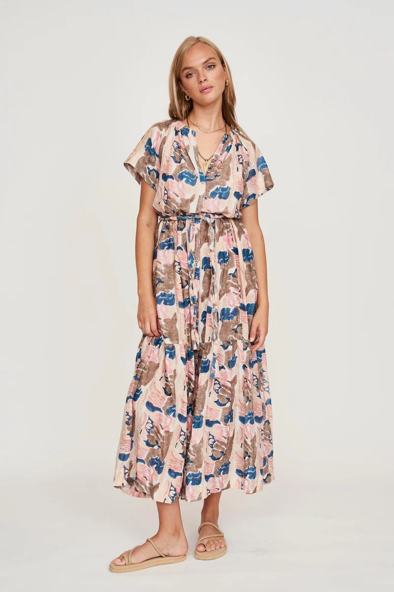 Vienna Maxi Dress in Reef in Shortcake | MIRTH