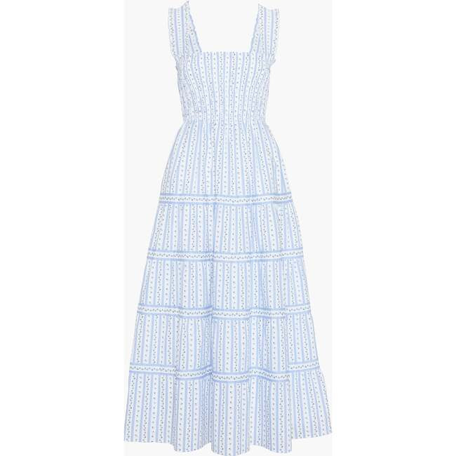 Hill House Home | The Kimmy Nap Dress, (Blue Petal Stripe, Size Small) | Maisonette | Maisonette