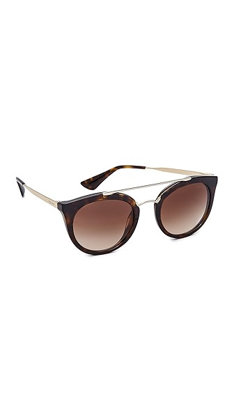 Prada Round Aviator Sunglasses | Shopbop