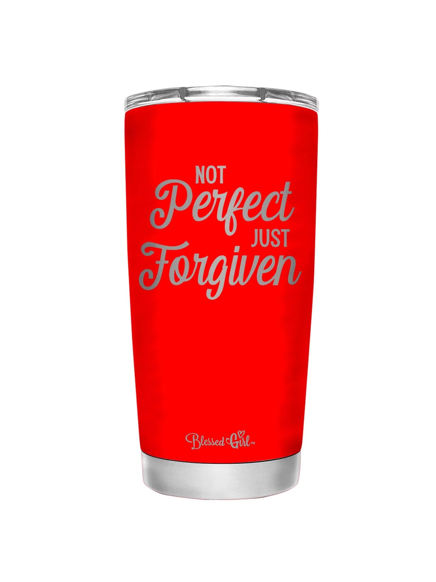 Blessed Girl 20 oz. Stainless Steel Tumbler - Not Perfect - Red - Walmart.com | Walmart (US)