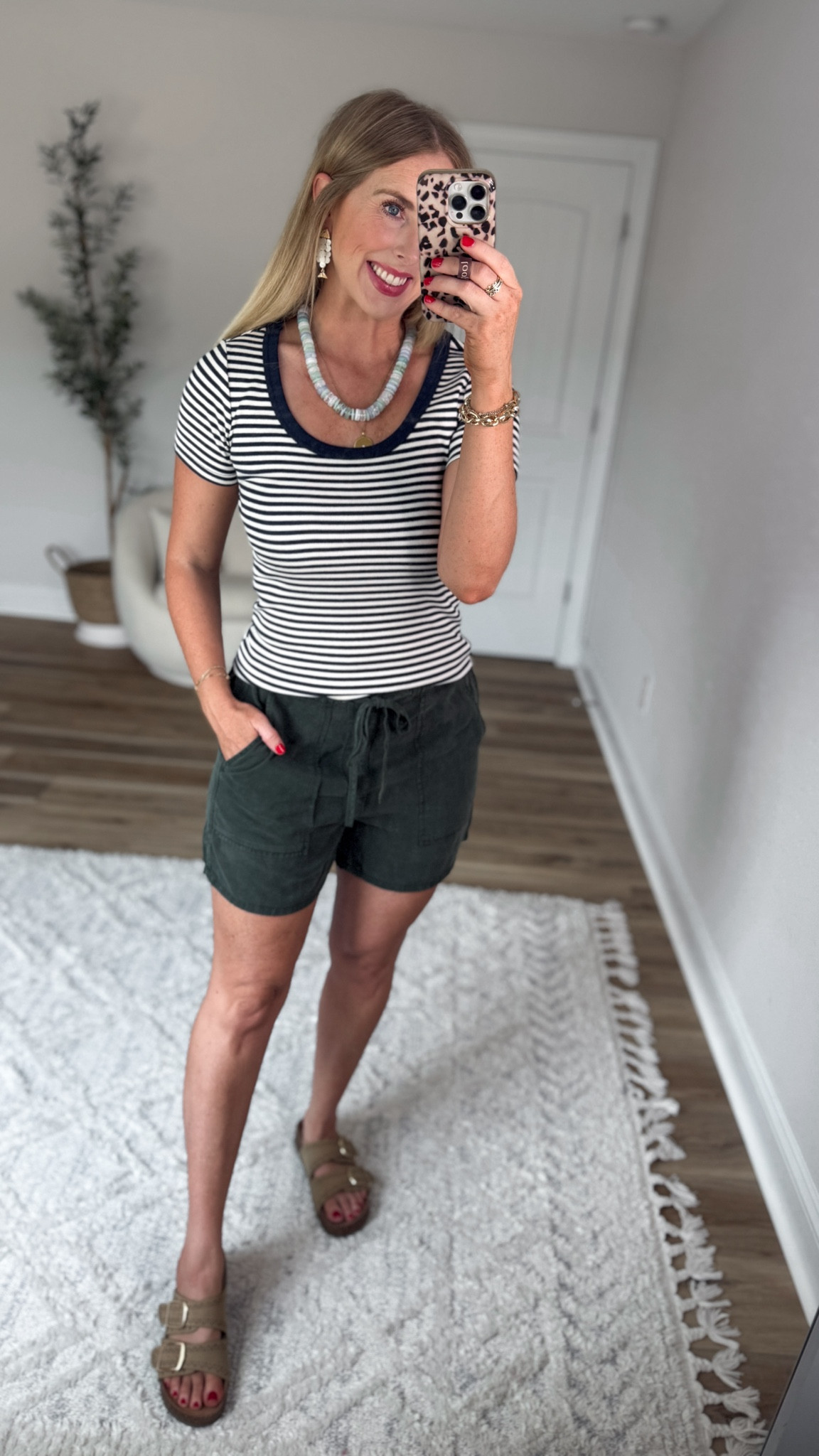 Weekend Walmart Wins try-on
Striped ribbed tee- small
Utility shorts- small 

#LTKmomlife #LTKootd