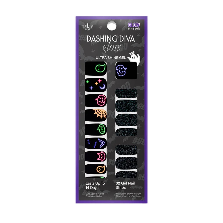 Dashing Diva Gloss Gel Nail Strips, Deja Boo, 32 Count | Walmart (US)