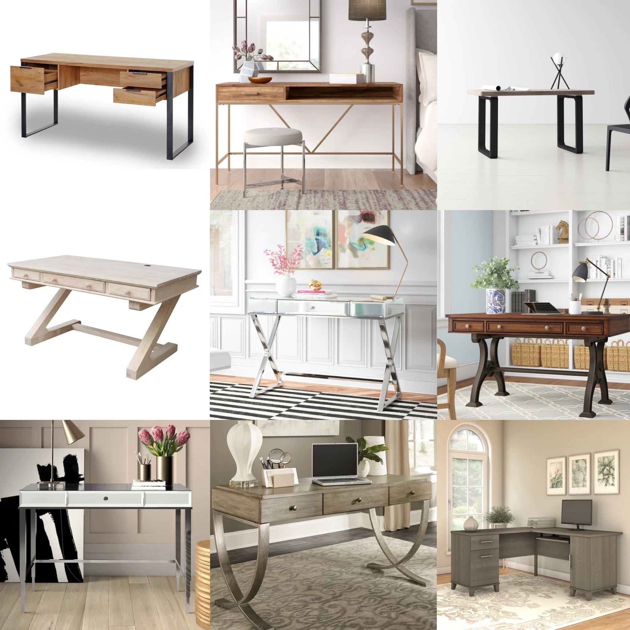 Chic and modern office writing desk with a lit of storage for your mid-year refresh. #Wayfair’s5DaysDeals

#LTKFind #LTKhome #LTKsalealert
